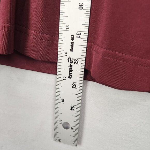 Callaway Mens Golf Shirt Extra Large Polo Short Sleeve Maroon Mountain Star - Picture 6 of 10